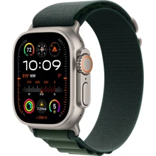 Apple Watch Ultra 2 2024 GPS + Cellular 49mm Natural Titanium Case з Dark Green Alpine Loop - Small UA: Розмір 49mm