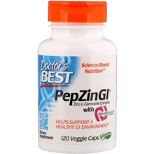Doctor's Best PepZin Gl Zinc-L-Carnosine Complex Цинк карнозин комплекс 120 капсул: Тип Цинк