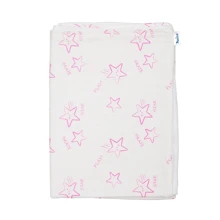 Плед Twins муслиновый Stars pink 110х75 см бело-розовый (1410-110/75-08): Тип Плед