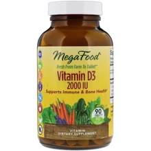 MegaFood Vitamin D3, 2000 IU, 90 Tablets (MGF-10222): Тип вітамін D