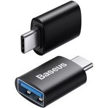 Адаптер Baseus Adapter USB-C to USB 3.1 Ingenuity Black (ZJJQ000001): Колір черный