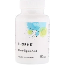 Thorne Research Alpha-Lipoic-Acid 300 mg 60 Caps Альфа-ліпоєва кислота Тіоцід: Тип Альфа-ліпоєва кислота