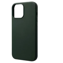 Чехол для iPhone WAVE Premium Leather Edition Case with MagSafe Sequoia Green for iPhone 13 Pro Max: Цвет зеленый