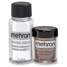 Mehron Metallic Powder Bronsze with Mixing Liquid Металлическая пудра-порошок (5 g) + жидкость для смешивания (30 g) Бронза: undefined undefined