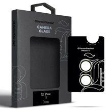 Захисне скло для iPhone ArmorStandart Tempered Glass Supreme BI Green для Camera iPhone 17 (ARM86444): Тип захисту екрана на камеру