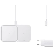 Зарядное устройство Samsung Wireless Charger Duo (with TA) 15W White for Smartphones and Galaxy Buds (EP-P5400TWEGEU): Кабель в комплекте USB-C