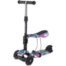 Дитячий самокат Kikka Boo Makani 3 in 1 Ride/Skate Picasso (31006010091): Кількість коліс 3
