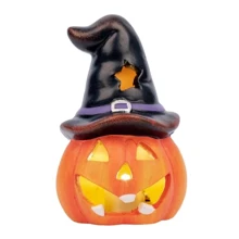 Статуэтка Yes! Fun Хэллоуин "Pumpkin in hat" 10 см LED (974188): undefined undefined