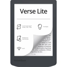 Електронна книга PocketBook 619 Verse Lite Midnight Grey (PB619-T-CIS): Екран 6" E Ink Carta (1024x758) / 212 dpi