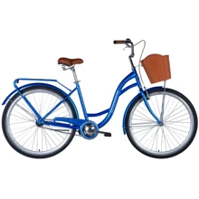 Велосипед Dorozhnik Aquamarine 28" тормозная рама-19" синий 2024 (OPS-D-28-401): Материал рамы Сталь