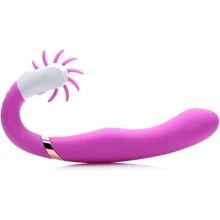 G-Licker 12X Silicone Vibe with Clitoral Stimulation - стимулятор, 15x3.8 см: Для кого Для женщин