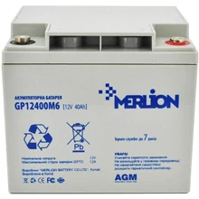 Merlion 12V-40Ah (GP12400M6): Тип акумулятор