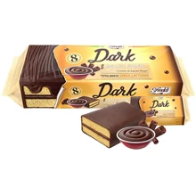 Пирожное бисквитное Freddi Dolcetto Dark покрытое шоколадом с шоколадным кремом 8x30 г (8005380855099): Вес нетто 240 г