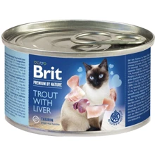 Brit Premium by Nature Trout with Liver 200 г: Тип Консервы