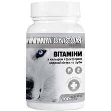 Витамины для собак Unicum Premium Здоровые зубы и кости 100 табл. 100 г/10 (UN-014): Производитель Unicum