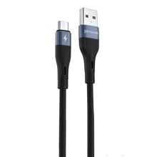 Кабель Proove USB Cable to microUSB Light Silicone 2.4A 1m Black: Тип USB Cable - microUSB