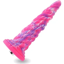 Фантазийный фаллоимитатор 10.12″ для секс-машин Hismith Silicone Dildo rose Monster Serie: Назначение Вагинальные