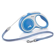 Поводок-рулетка Flexi New Comfort Cord размер S 5 м до 12 кг синий (2830): Тип шнура Трос