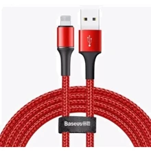 Кабель Baseus USB Cable to Lightning Halo Data 2.4A 1m Red (CALGH-B09): Тип USB Cable - Lightning
