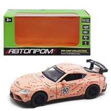 Машинка металлическая Автопром Toyota Supra розовая (32123): Тип Готовая модель