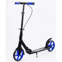 Двухколесный самокат Best Scooter WOLF Black and blue (114191): Количество колес 2