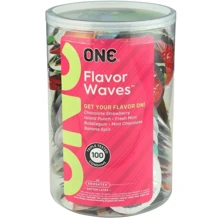 Набор презервативов ONE Flavor Waves 100 шт, мегапак тюб: Тип Ароматизированные