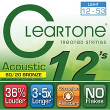 Струна для гитар Струны CLEARTONE 7612 ACOUSTIC 80/20 BRONZE LIGHT 12-53: Тип Комплект струн