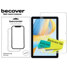 Аксессуар для планшетных ПК BeCover Tempered Glass Clear for Blackview Tab 30 / 30 Kids (713037): Цвет прозрачный
