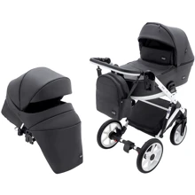 Универсальная коляска 2 в 1 Bair Kiwi White ECO BKW-29 черный (680743): Тип коляски Универсальная коляска (2-в-1)