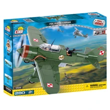 Конструктор COBI Вторая Мировая Война Самолет PZL Карась P-23B, 280 деталей (COBI-5522): Количество деталей, шт. 280
