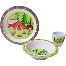 Столовий сервіз Набір дитячого посуду Gimex Tableware Kids 3 Pieces 1 Person Adventure (6965570): Матеріал меламин