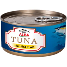 Тунец Alba Food салатный в масле 150 г (8852111028013): Вес нетто 150 г