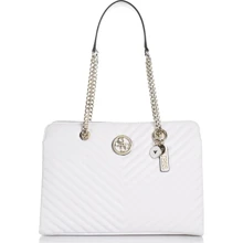 Жіноча сумка тоут Guess Blakely Lrg Girlfriend Satchel біла (HWVG7663100-WHI): Стать жіночий