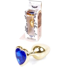 Анальная пробка Boss Series - Jewellery Gold Heart PLUG Dark Blue S (BS6400041): Для кого Унисекс