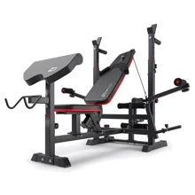 Скамья для жима и пресса Hop-Sport HS-1075 PRO с партой Скотта: Вид применения домашний