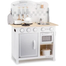 Дитяча ігрова кухня New Classic Toys серія Bon Appetit DeLuxe білий-срібло (11061): Виробник New Classic Toys