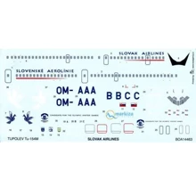 Декаль Boa Decals для самолета Ту-154 М, словенские авиалинии BOA-14463: Производитель Boa Decals