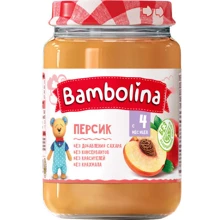 Пюре Bambolina Персик 190 г new (4813163001922): Вид Фруктовое