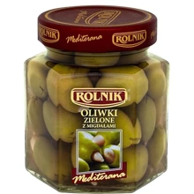 Оливки зеленые с миндалем Rolnik Mediterana 280 г (5900919012970): Объем 314 мл
