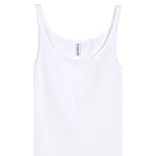 Майка H&M 3550724 M белая: Состав Хлопок, Эластан