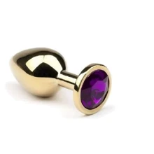 Анальная пробка, Gold Amethyst, M: Для кого Унисекс