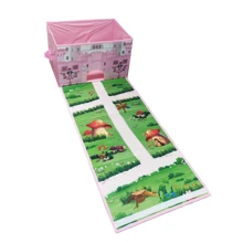 Корзина для игрушек Bambi YJ259210236 с игровым ковриком 75 см Замок: Производитель Bambi