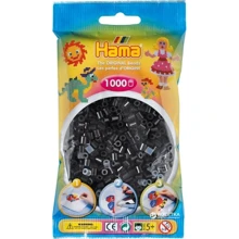 Термомозаика Hama Набор черных бусин 1000 шт. (207-18): Производитель HAMA