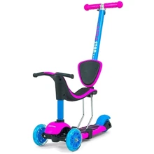 Самокат 3 в 1 Milly Mally Little Star Pink-Blue: Количество колес 3
