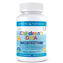 Nordic Naturals Children's DHA 250 mg 360 Mini Soft Gels Strawberry Рыбий жир для детей со вкусом клубники: Тип Омега 3