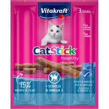 Ласкатки для котів Vitakraft м'ясні палички з камбалою та Омега-3 м 3 шт 6 г (31218): Вид Снеки