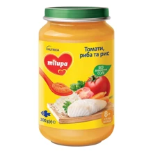 Пюре Milupa Томаты, рыба и рис от 8 мес. 200 г (5900852064432): Вид Рыбно-овощное