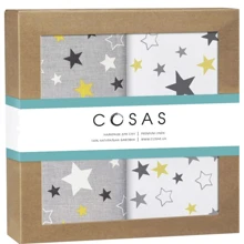 Набір пелюшок Cosas Stars Yellow Grey бязь (4822052062845): undefined undefined
