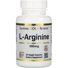 California Gold Nutrition L-Arginine, AjiPure, 500 mg, 60 Veggie Caps: Тип Аргинин