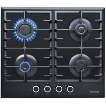 Варочная поверхность газовая Perfelli HGG 61023 BL: Размеры для встраивания (ШxГ) 55x47 см
